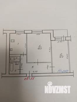 2-к квартира, на длительный срок, 49м2, 5/9 этаж
