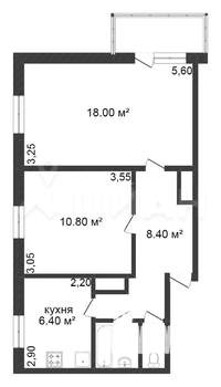 2-к квартира, на длительный срок, 50м2, 1/9 этаж