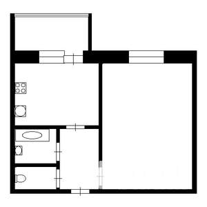 1-к квартира, на длительный срок, 32м2, 5/5 этаж