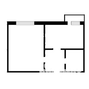 1-к квартира, на длительный срок, 33м2, 3/5 этаж