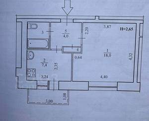 1-к квартира, на длительный срок, 33м2, 2/9 этаж
