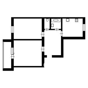2-к квартира, на длительный срок, 57м2, 2/9 этаж