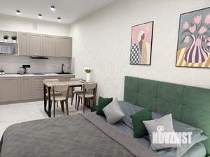 Студия квартира, посуточно, 33м2, 17/24 этаж