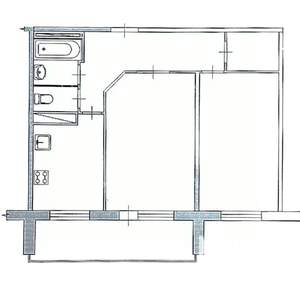 2-к квартира, вторичка, 54м2, 9/9 этаж