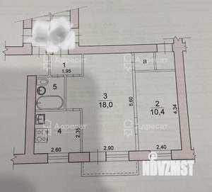 2-к квартира, вторичка, 41м2, 5/5 этаж