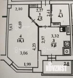 1-к квартира, вторичка, 36м2, 10/10 этаж