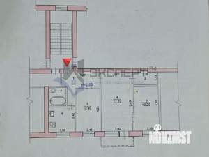3-к квартира, вторичка, 56м2, 3/4 этаж