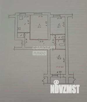 3-к квартира, вторичка, 65м2, 9/9 этаж