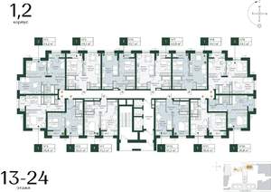 1-к квартира, вторичка, 37м2, 20/24 этаж