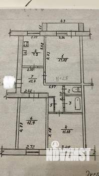 3-к квартира, вторичка, 64м2, 2/5 этаж
