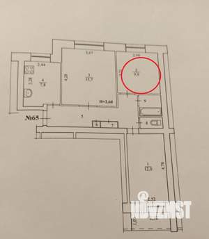 3-к квартира, вторичка, 10м2, 8/9 этаж