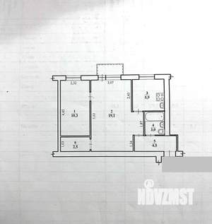 2-к квартира, вторичка, 46м2, 5/5 этаж