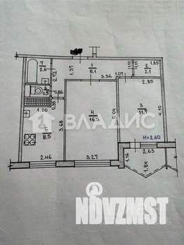 2-к квартира, вторичка, 50м2, 2/9 этаж