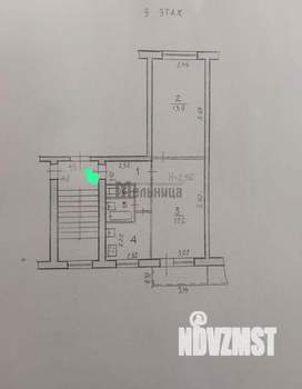 2-к квартира, вторичка, 45м2, 5/5 этаж