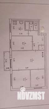 4-к квартира, вторичка, 58м2, 2/5 этаж