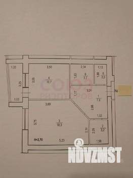 1-к квартира, вторичка, 48м2, 9/10 этаж