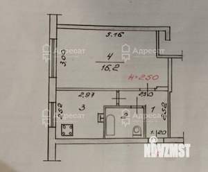 1-к квартира, вторичка, 30м2, 5/5 этаж