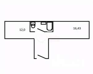 1-к квартира, вторичка, 38м2, 2/10 этаж