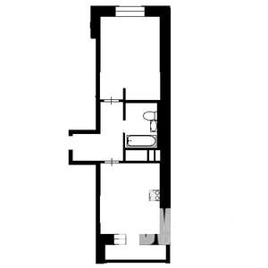 1-к квартира, вторичка, 38м2, 8/9 этаж