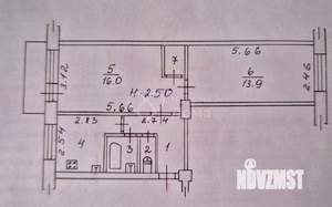 2-к квартира, вторичка, 45м2, 3/5 этаж