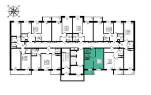 1-к квартира, вторичка, 40м2, 9/16 этаж