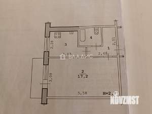1-к квартира, вторичка, 30м2, 4/5 этаж