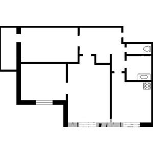 3-к квартира, вторичка, 59м2, 9/9 этаж