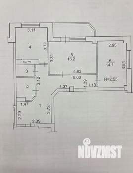 2-к квартира, вторичка, 66м2, 3/10 этаж