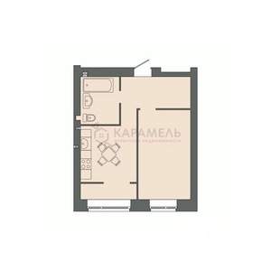 1-к квартира, вторичка, 40м2, 8/9 этаж
