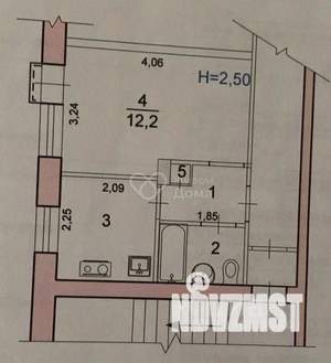 1-к квартира, вторичка, 22м2, 2/5 этаж