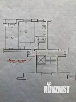 2-к квартира, вторичка, 47м2, 9/9 этаж