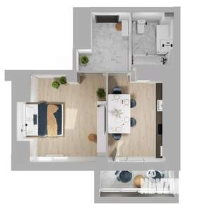 1-к квартира, вторичка, 42м2, 4/24 этаж