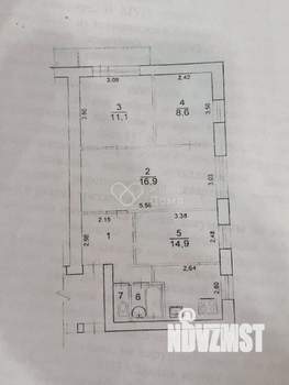 4-к квартира, вторичка, 63м2, 2/5 этаж