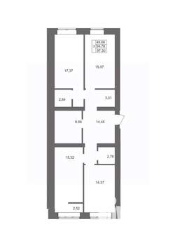 3-к квартира, вторичка, 97м2, 7/10 этаж