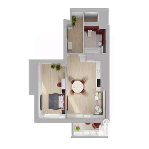 2-к квартира, вторичка, 47м2, 23/24 этаж