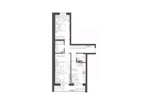 2-к квартира, строящийся дом, 64м2, 9/9 этаж