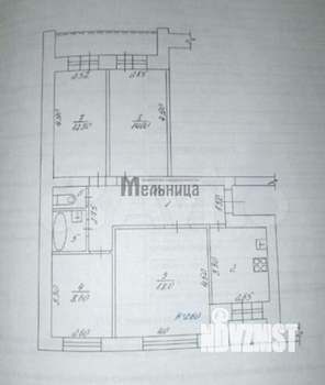 4-к квартира, вторичка, 75м2, 4/9 этаж