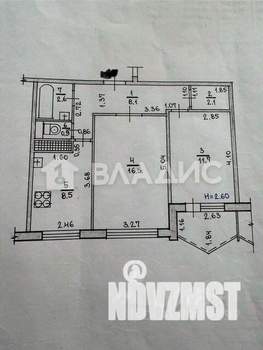 2-к квартира, вторичка, 50м2, 2/9 этаж