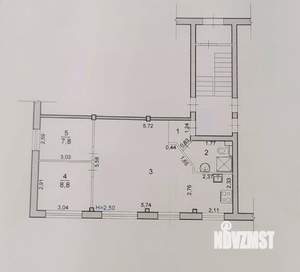 3-к квартира, вторичка, 58м2, 1/5 этаж