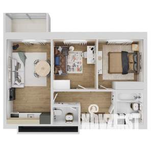 2-к квартира, вторичка, 55м2, 10/16 этаж
