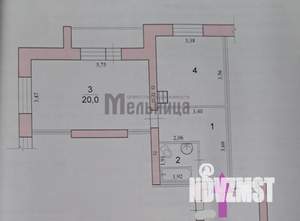 1-к квартира, вторичка, 45м2, 2/4 этаж