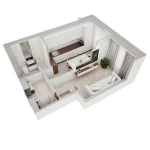 1-к квартира, вторичка, 36м2, 2/3 этаж