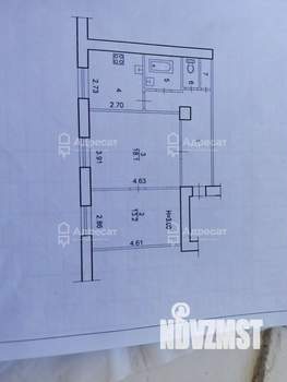 2-к квартира, вторичка, 54м2, 2/4 этаж