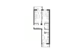 2-к квартира, строящийся дом, 61м2, 7/19 этаж
