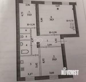 3-к квартира, вторичка, 18м2, 4/4 этаж