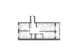 3-к квартира, строящийся дом, 80м2, 5/8 этаж