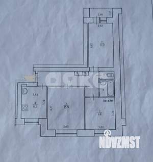 3-к квартира, вторичка, 62м2, 7/9 этаж