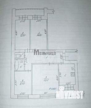 4-к квартира, вторичка, 75м2, 4/9 этаж