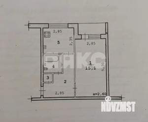 1-к квартира, вторичка, 35м2, 1/9 этаж