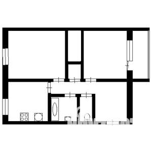 2-к квартира, вторичка, 53м2, 4/4 этаж